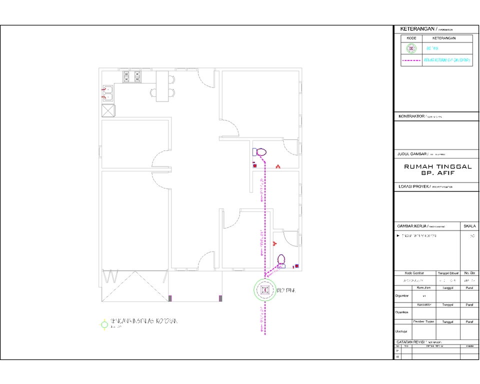 CAD Drawing - Gambar Arsitektur Struktur MEP Rumah Ruko Kantor Toko Gudang dll untuk IMB/PBG+Gambar Kerja Lengkap - 19