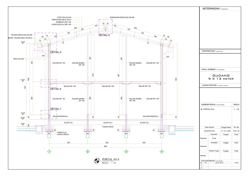 CAD Drawing - Gambar Arsitektur Struktur MEP Rumah Ruko Kantor Toko Gudang dll untuk IMB/PBG+Gambar Kerja Lengkap - 22