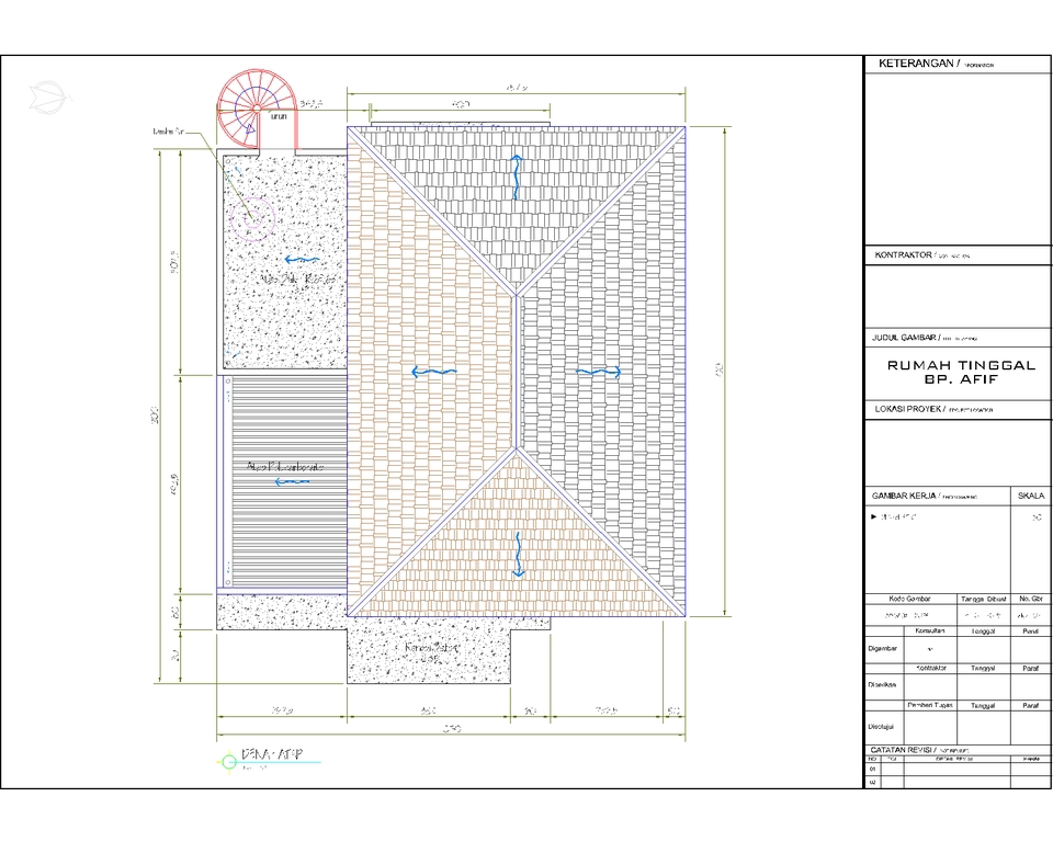 CAD Drawing - Gambar Arsitektur Struktur MEP Rumah Ruko Kantor Toko Gudang dll untuk IMB/PBG+Gambar Kerja Lengkap - 5