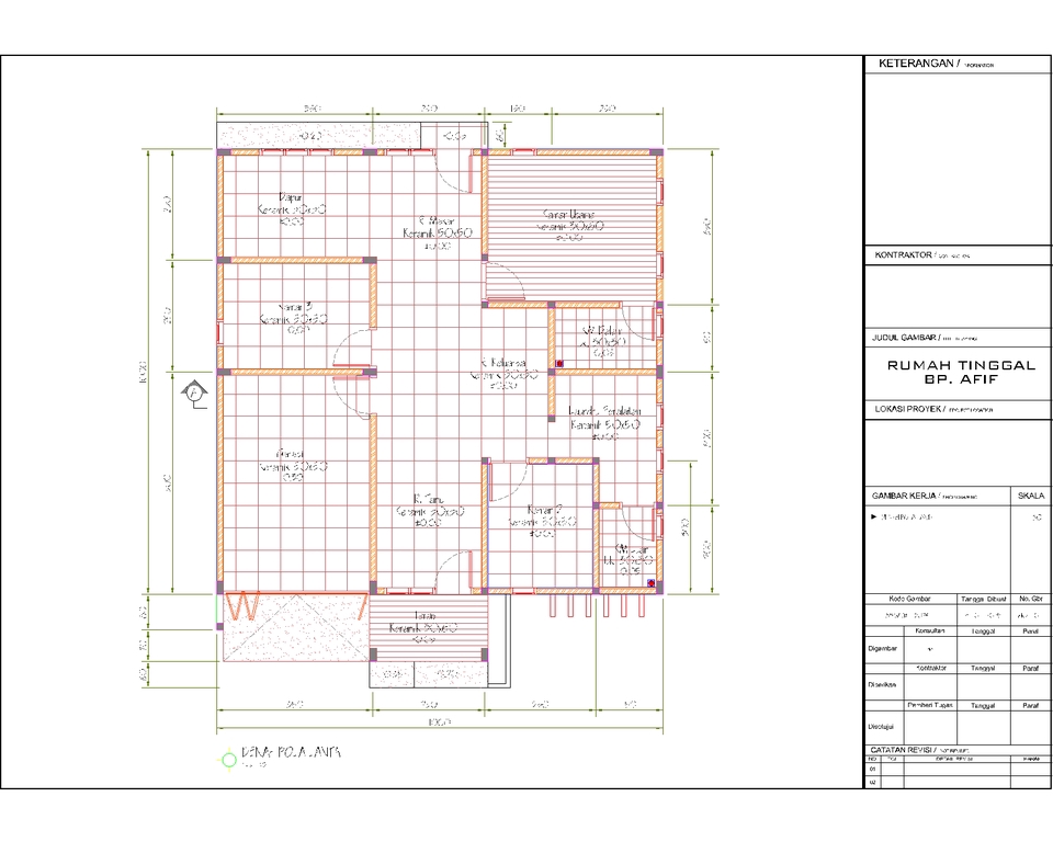 CAD Drawing - Gambar Arsitektur Struktur MEP Rumah Ruko Kantor Toko Gudang dll untuk IMB/PBG+Gambar Kerja Lengkap - 11