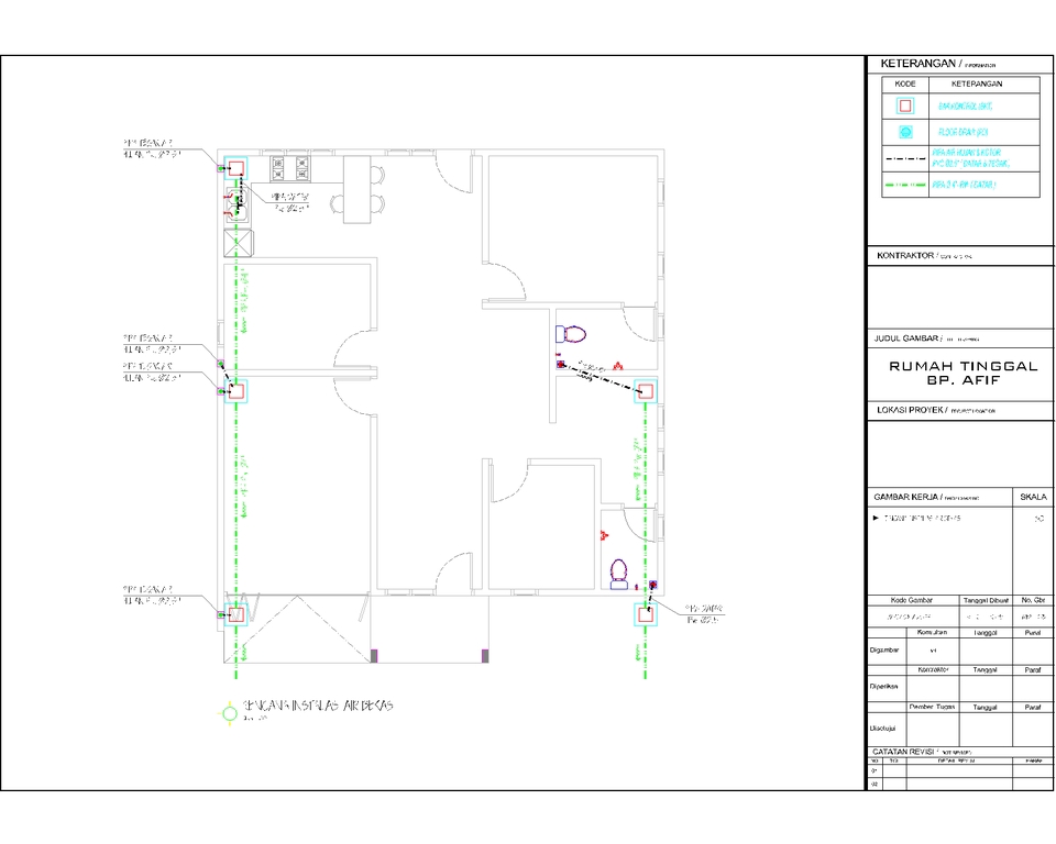 CAD Drawing - Gambar Arsitektur Struktur MEP Rumah Ruko Kantor Toko Gudang dll untuk IMB/PBG+Gambar Kerja Lengkap - 18
