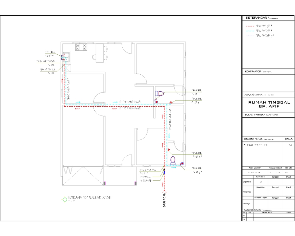 CAD Drawing - Gambar Arsitektur Struktur MEP Rumah Ruko Kantor Toko Gudang dll untuk IMB/PBG+Gambar Kerja Lengkap - 17