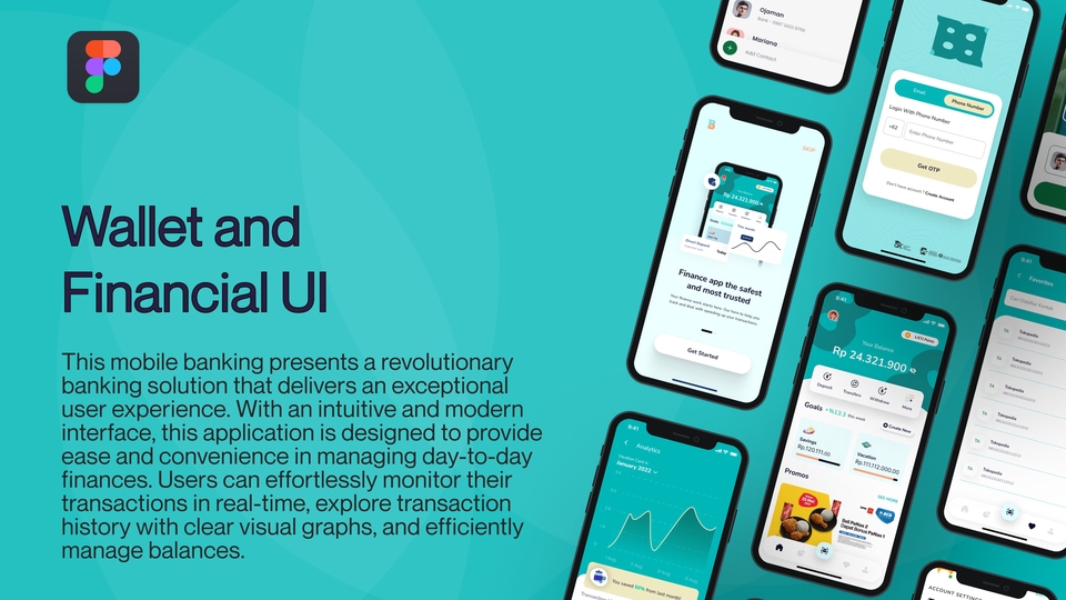 Jasa Web Design / Desain Website Profesional - Wallet and Financial UI Design