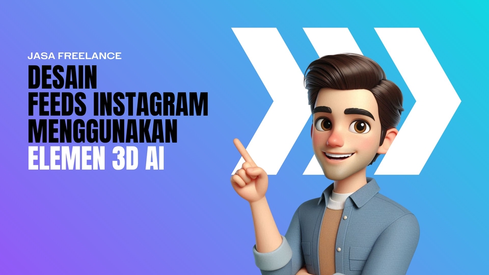 Jasa Edit Foto AI Profesional dan Kreatif untuk Berbagai Kebutuhan - Desain Feed Instagram dengan Elemen 3D AI, Tampilan ekslusif
