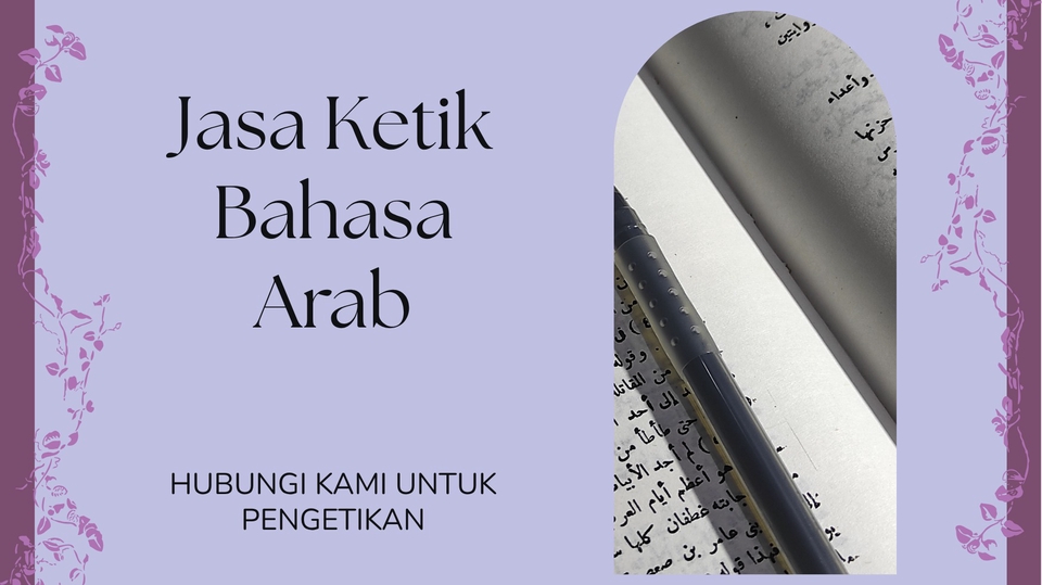 JASA KETIK BAHASA ARAB