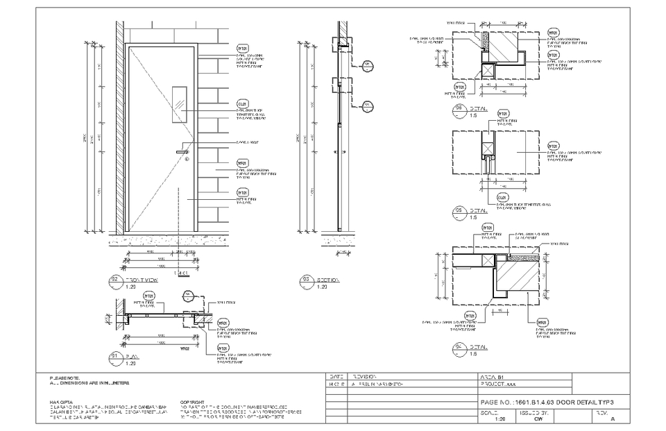 CAD Drawing - JASA PEMBUATAN GAMBAR KERJA FURNITURE & INTERIOR MENGGUNAKAN AUTOCAD - 4