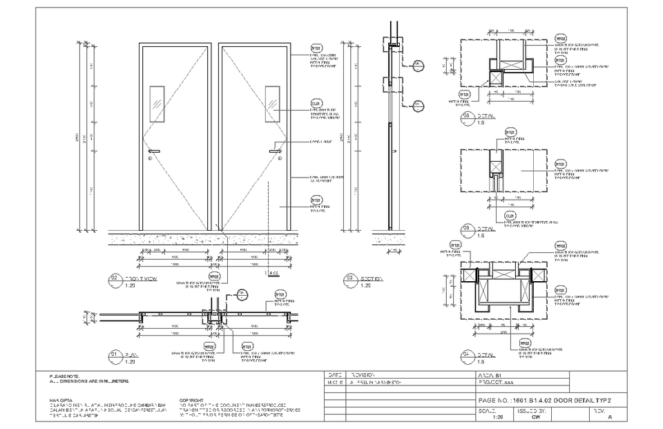 CAD Drawing - JASA PEMBUATAN GAMBAR KERJA FURNITURE & INTERIOR MENGGUNAKAN AUTOCAD - 3
