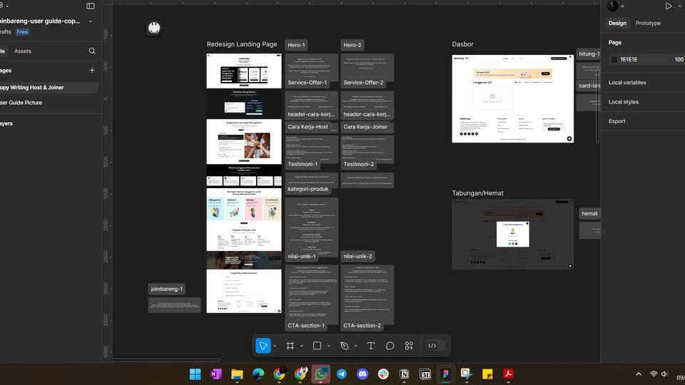 update copywriting untuk landing page salah satu platform subscription