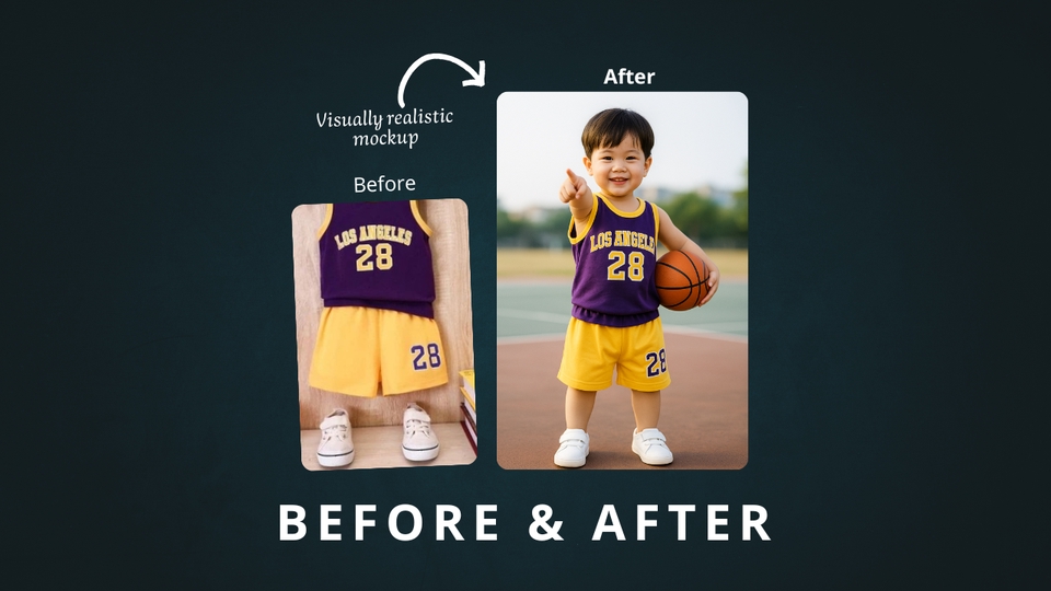 Desain Kaos & Motif - Render foto product fashion realistis untuk promosi - 4