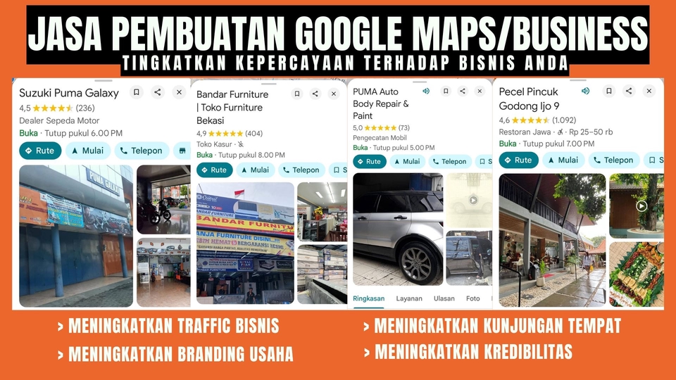 Jasa Pembuatan Google Maps Lokasi Bisnis Anda - JASA PEMBUATAN GOOGLE MAPS/GOOGLE BUSINESS UNTUK TRAFFIC KUNJUNGAN TOKO 