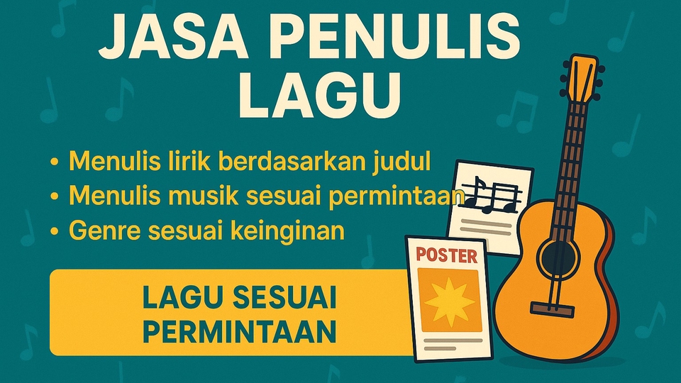 Jasa Sound Engineer / Edit Suara Video - Jasa penulis lirik lagu dan pembuatan lagu