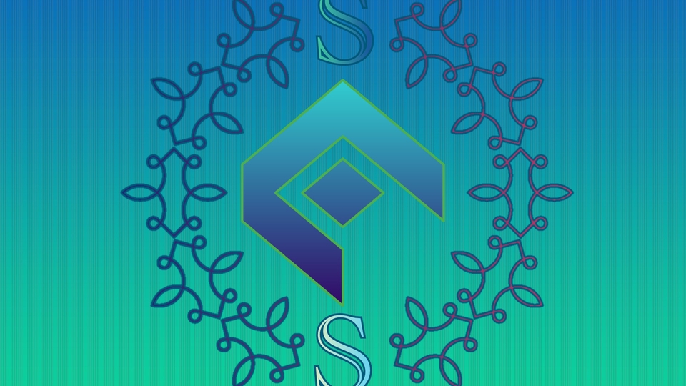 warna yang sangat mencolok cocok untuk logo bertema batik hijau