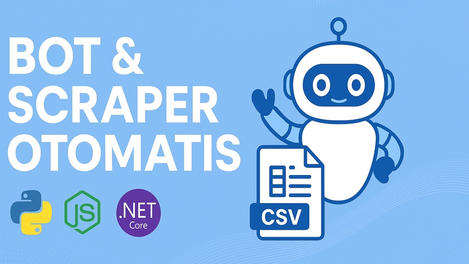 Jasa Scrape Data / Data Scrapping dari Website Marketplace dan Lainnya - Jasa Pembuatan BOT & Script Scrape Data Otomatis – Cepat & Akurat