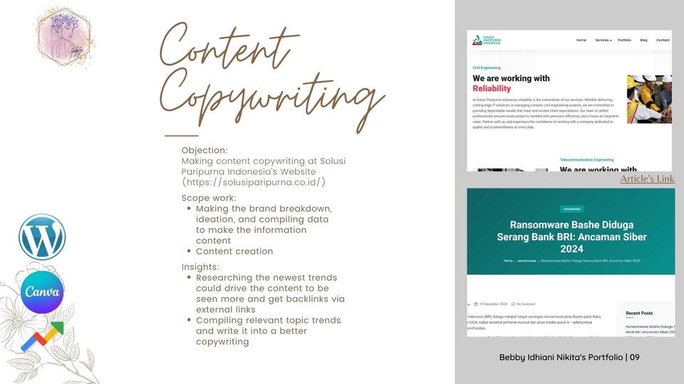 Konten Copywriting Bebby Idhiani Nikita 1