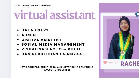 Jasa Virtual Assistant/Sekertaris Terbaik & Terpercaya - VIRTUAL ASSISTANT ( data entry, customer service, management, visualisasi, research, planner, DLL )