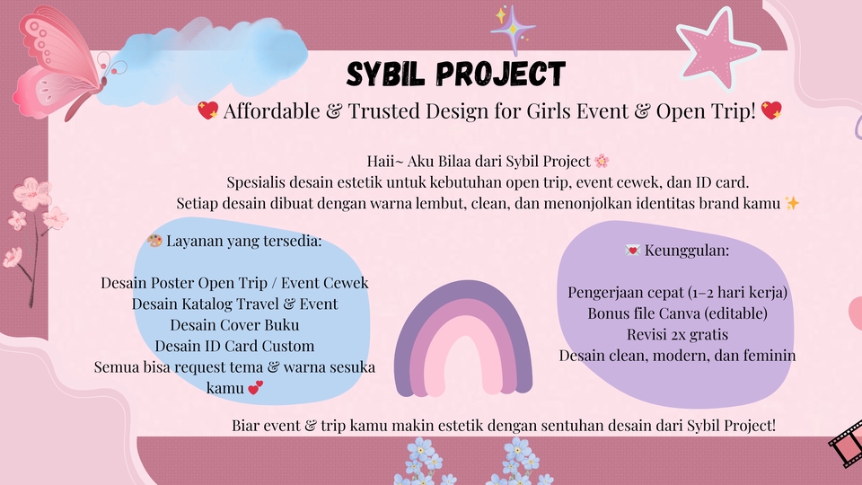 Desain Estetik untuk Open Trip & Event