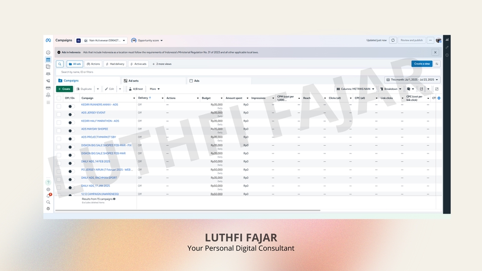 Digital Marketing - Jasa Digital Marketing MURAH (Facebook Ads, Instagram Ads, Tiktok Ads, dan MarketPlace Ads) - 3
