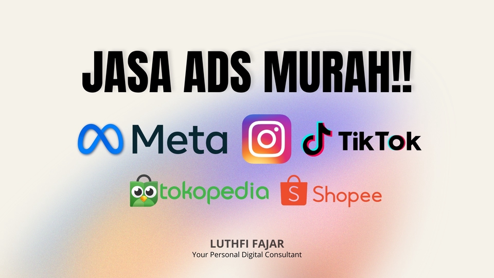 Jasa Digital Marketing MURAH (Facebook Ads, Instagram Ads, Tiktok Ads, dan MarketPlace Ads)