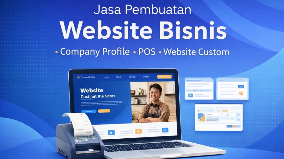 Jasa pembuatan website bisnis, company profile, dan POS dengan tampilan modern & responsif