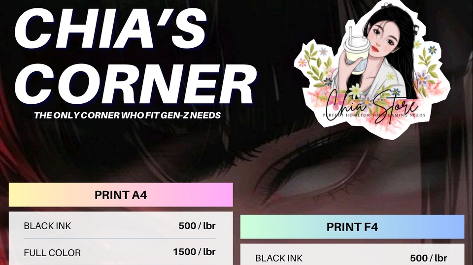 EDITING PRICELIST / POSTER