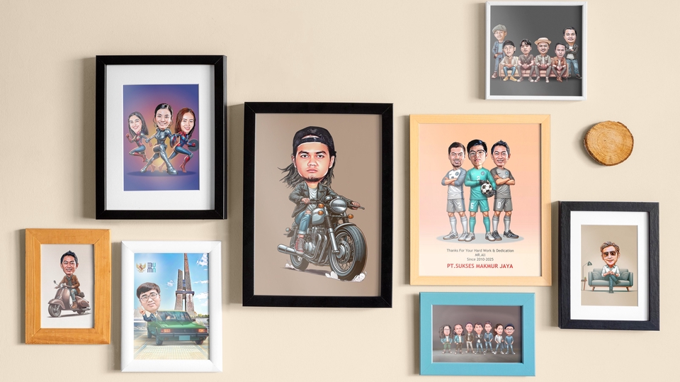 Jasa Pembuatan Karikatur Digital dan Manual - Karikatur Custom Wajah Hadiah perpisahan kerja ulang tahun wisuda