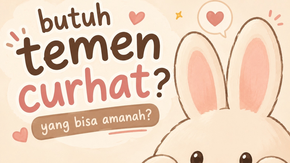 ayo ringankan beban kamu, curhat sama aku!