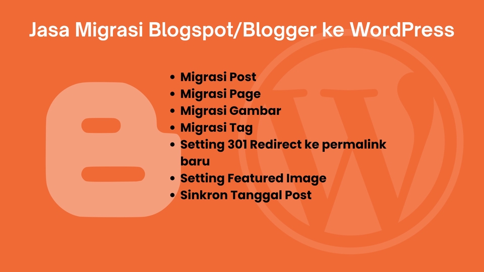 Jasa Migrasi Blogspot ke WordPress