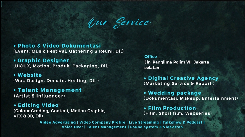 Jasa Video Shooting dan Pembuatan Video - Videographer