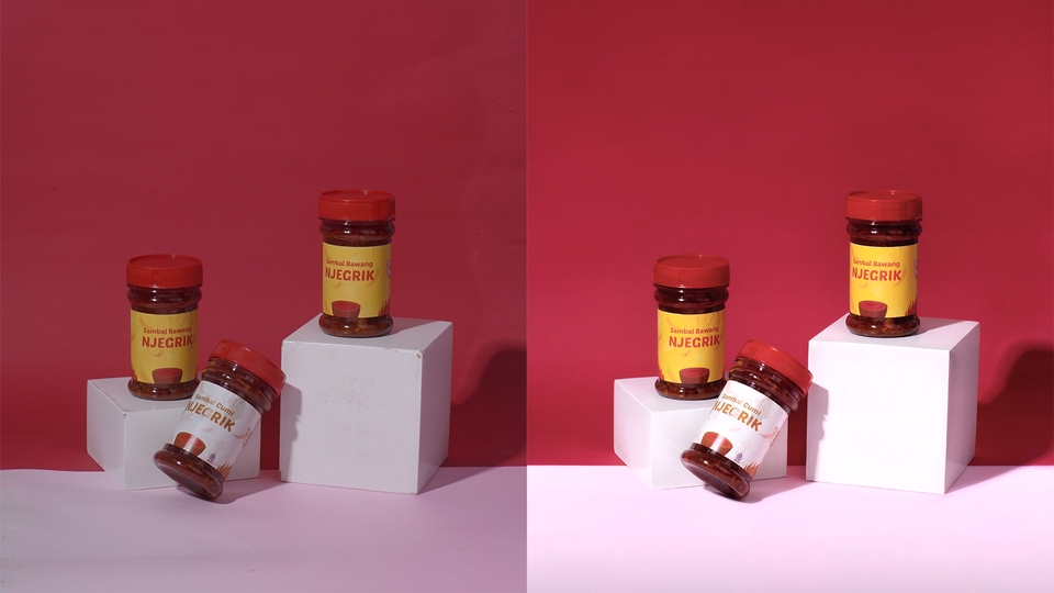 Food Photo Retouch & Color Correction for Sambal Njegrig