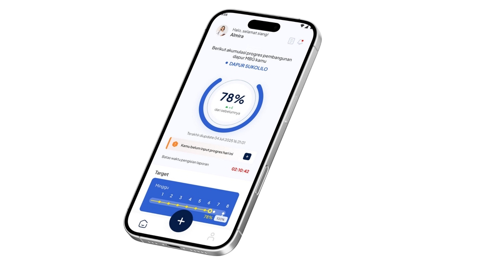 Aplikasi pencatatan laporan dan progress
