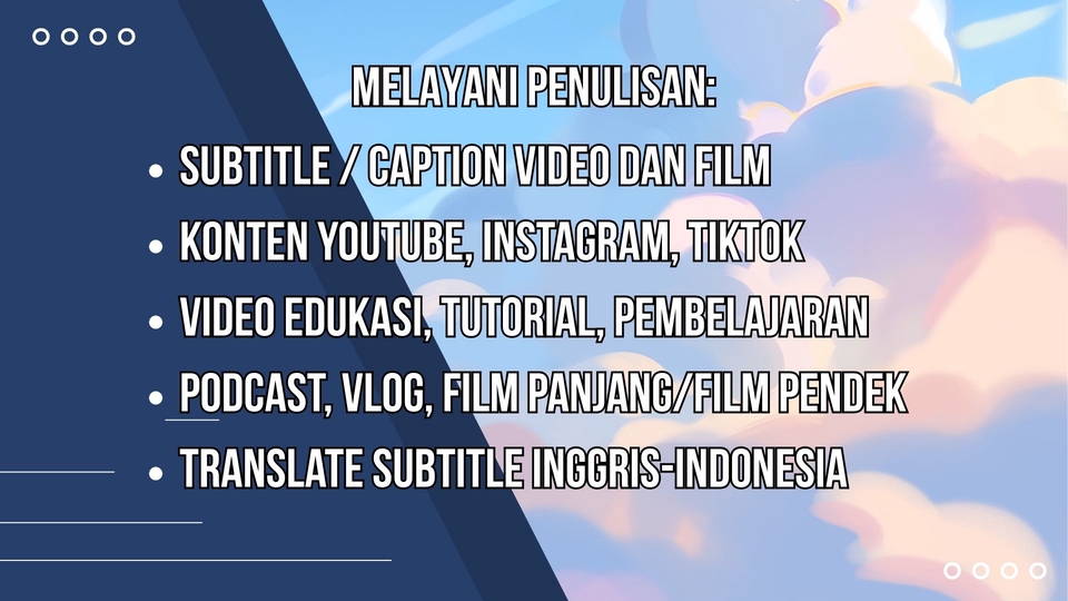 Subtitle - Jasa Pembuatan Subtitle Video (Indonesia & English) - 4