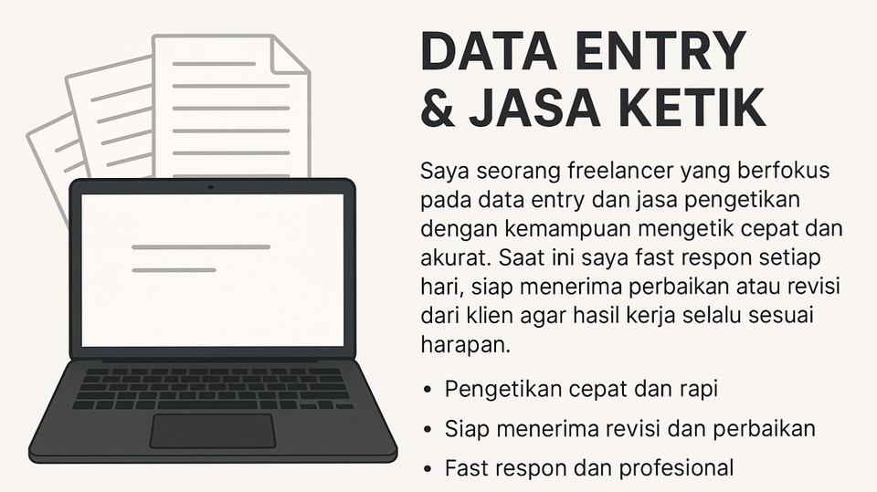 Jasa Input Berbagai Jenis Data Entry Online - JASA KETIK & EDIT DOKUMEN CEPAT