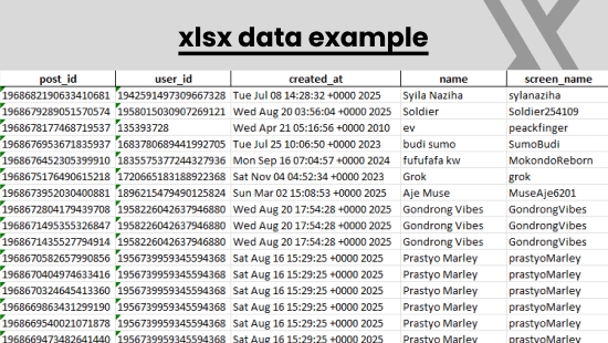 Scraping Data - Jasa SCRAPING/CRAWLING Data Twitter (X) | Lengkap, Cepat & Akurat - 6