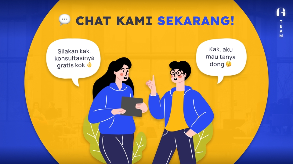Konsultasi terkait jasa yang kami miliki atau kebutuhan sosmed kalian itu gratis