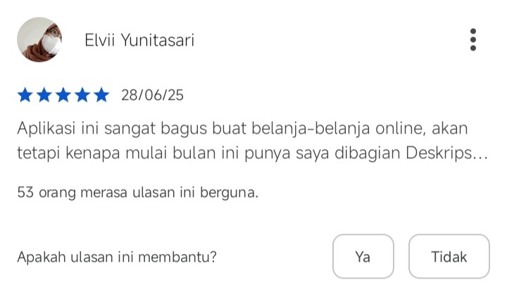 Review ulasan shopee