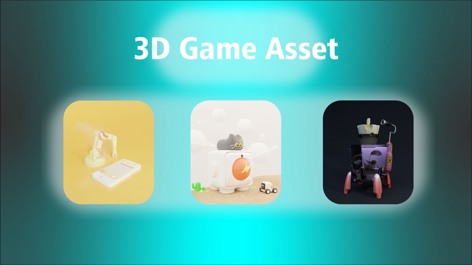 Perspektif 3D - Jasa Desain 3D untuk Desain Produk, Game Asset, dan Karakter 3D dengan software Blender. - 5