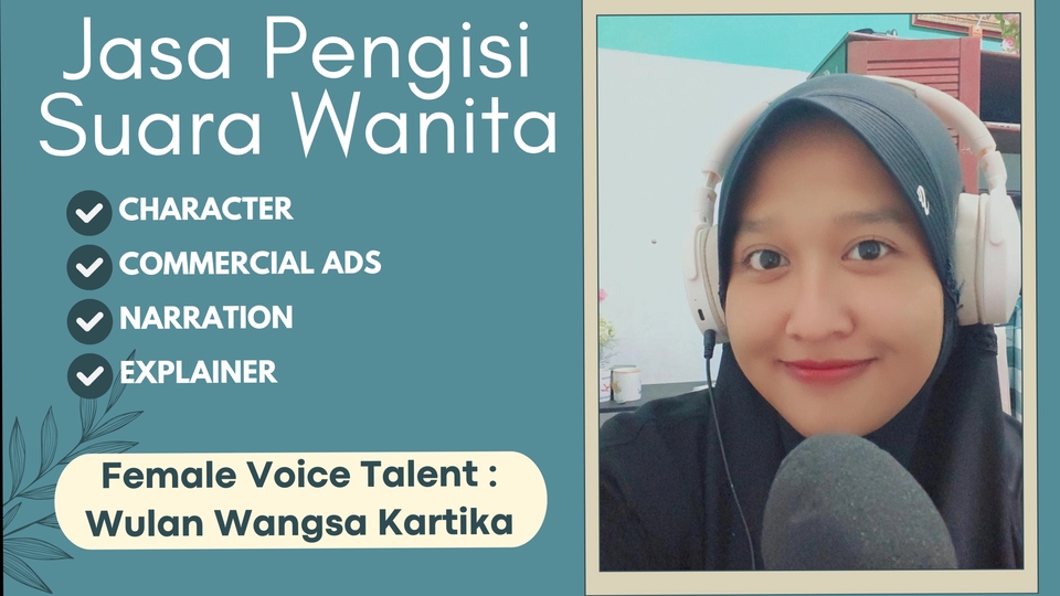 Jasa Voice Over, Dubbing, dan Pengisi Suara Video - Jasa Pengisi Suara Wanita Bahasa Indonesia - Wulan Wangsa