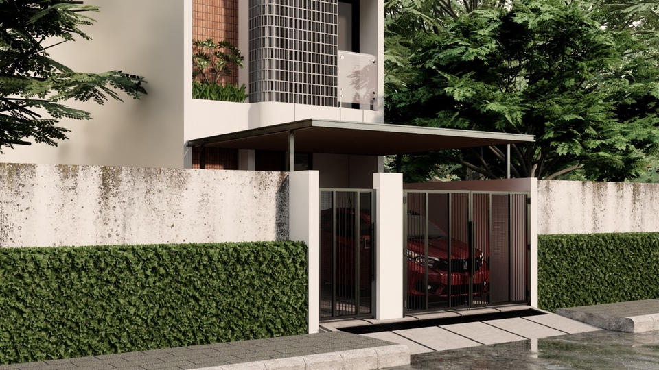 Berbagai Jasa Desain 3D Eksterior (Exterior) - Desain interior dan eksterior hunian 2d/3d
