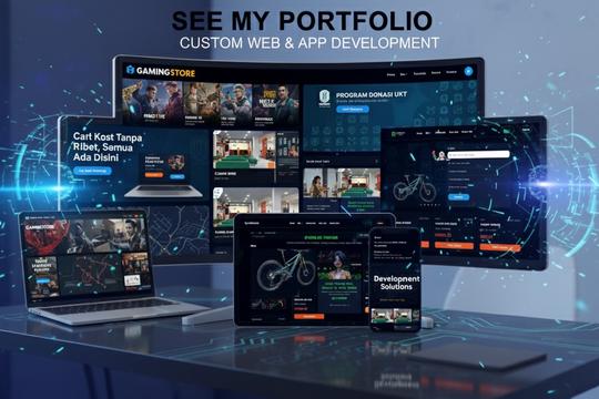 Pembuatan Website Sistem Informasi, E-Commerce, LMS, Company Profile, Dll