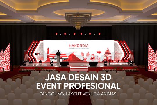 Jasa Desain 3D Event Profesional: Panggung, Layout Venue & Animasi