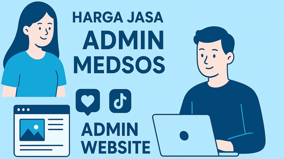 Jasa Admin Website, Media Sosial & Toko Online - admin medsos dan website 