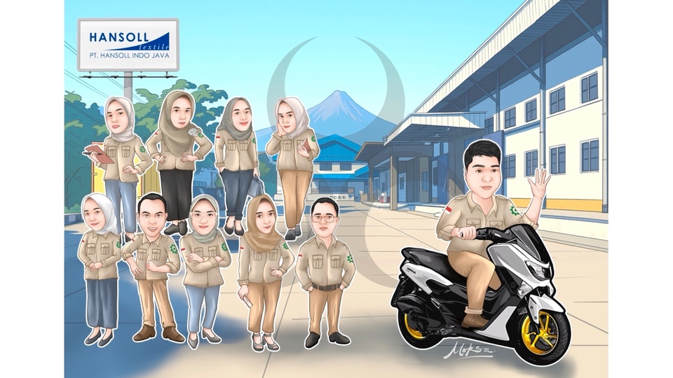 Jasa Pembuatan Karikatur Digital dan Manual - Karikatur, karikatur grub, illustrasi