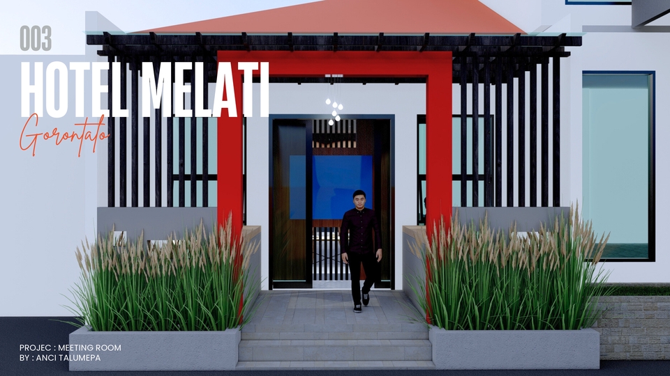 3D Rendering - Desain Rumah Dinas - KODAM - 10