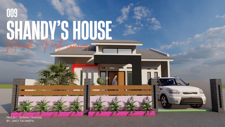 3D Rendering - Desain Rumah Dinas - KODAM - 4