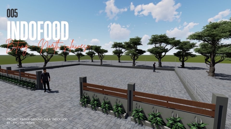 3D Rendering - Desain Rumah Dinas - KODAM - 6