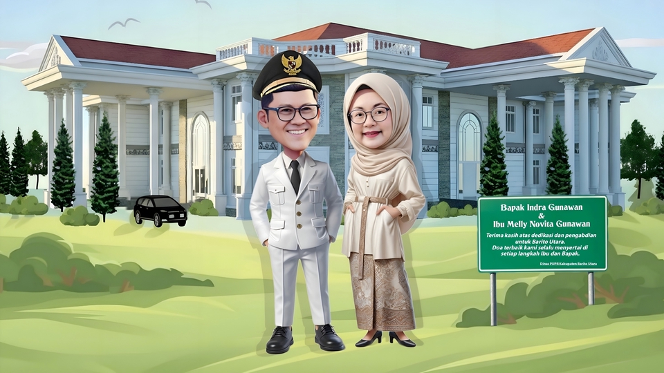 Edit Gambar & Photoshop - Desain Foto karikatur untuk hadiah/Kado - 3