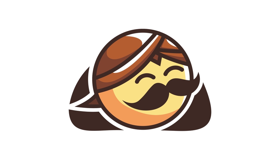 Logo minimalis dengan menonjolkan karakter atau maskot untuk mudah diingat masyarakat luas.