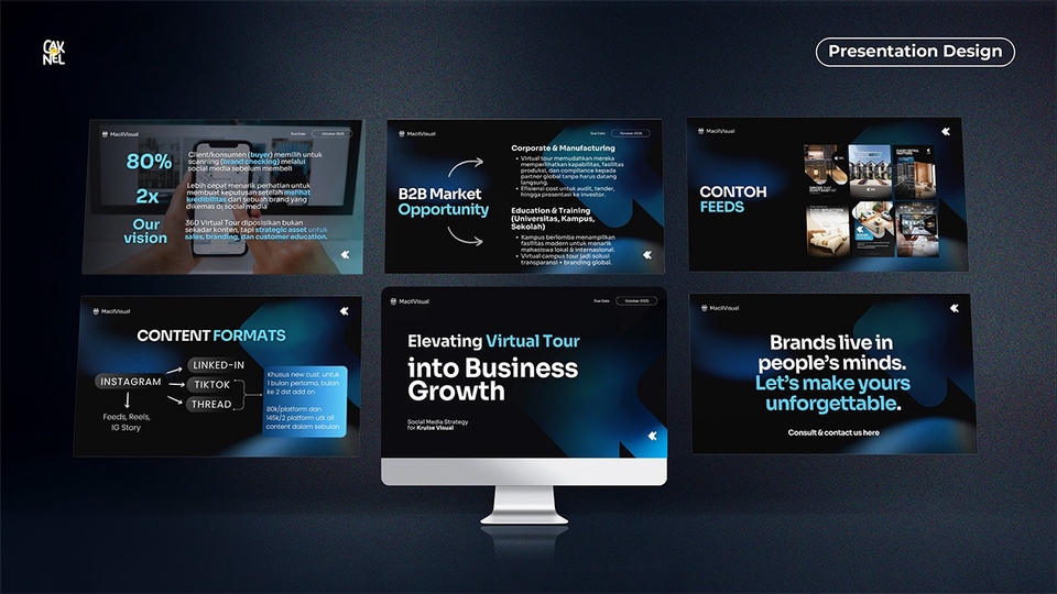 Modern presentation design is perfect for business decks, proposals, and branding presentations.