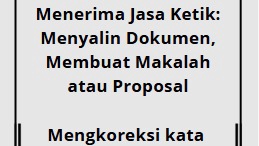 mengetik, menyalin dan mengkoreksi