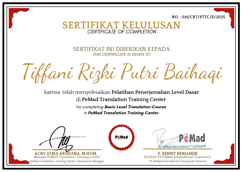 Penerjemahan - Certified Translator | Superfast ID-EN Translation Service (Tersumpah dan Non Tersumpah) - 5